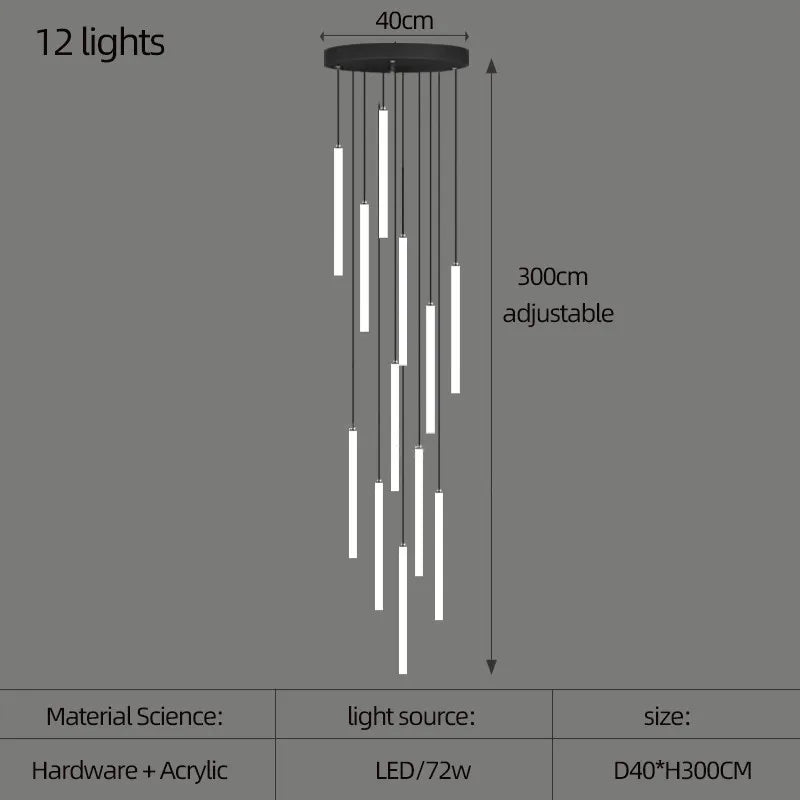 12 lights modern chandelier - sparkledecor.com
