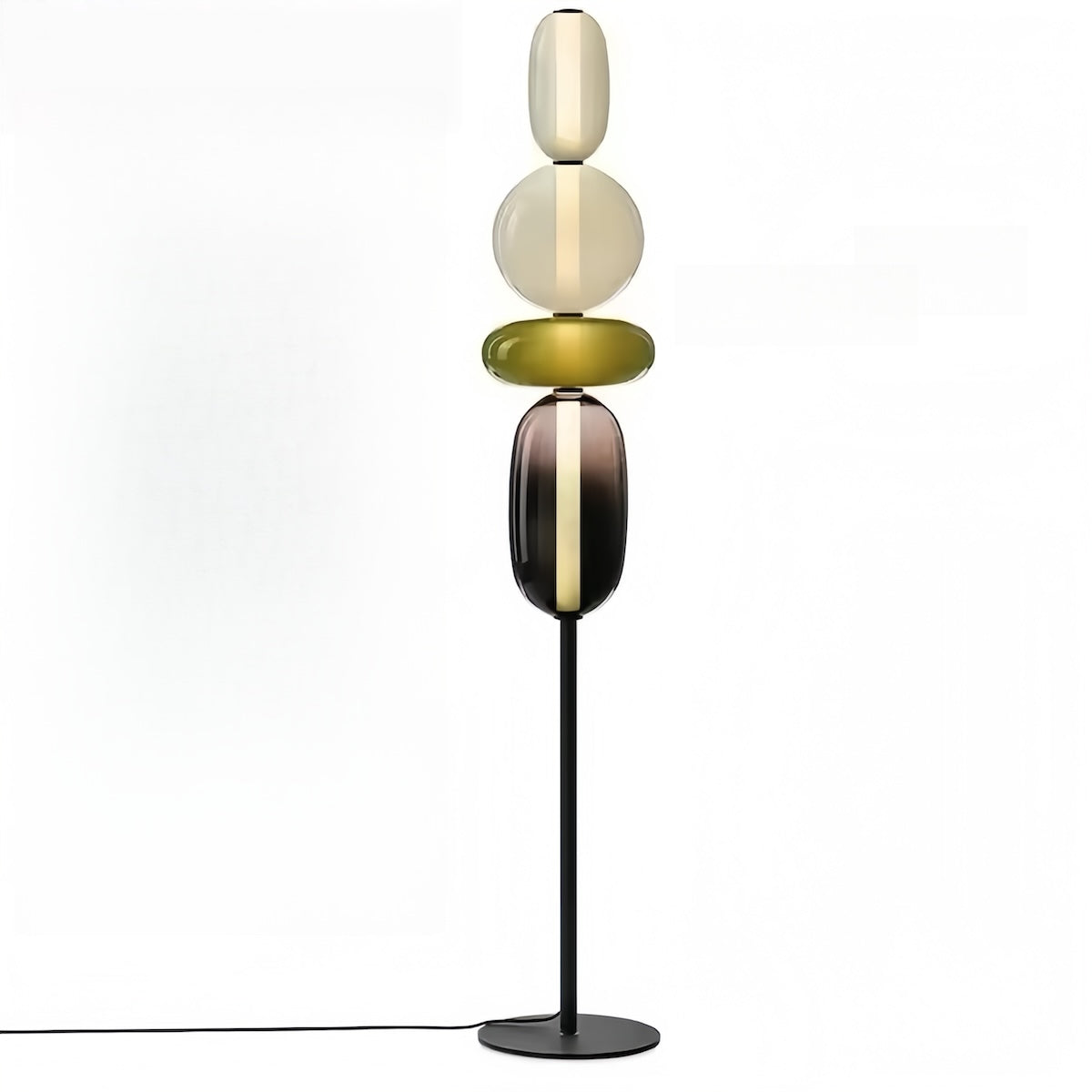 Lampe de table en verre fabriquée à la main – Un éclairage élégant et polyvalent pour tous les espaces