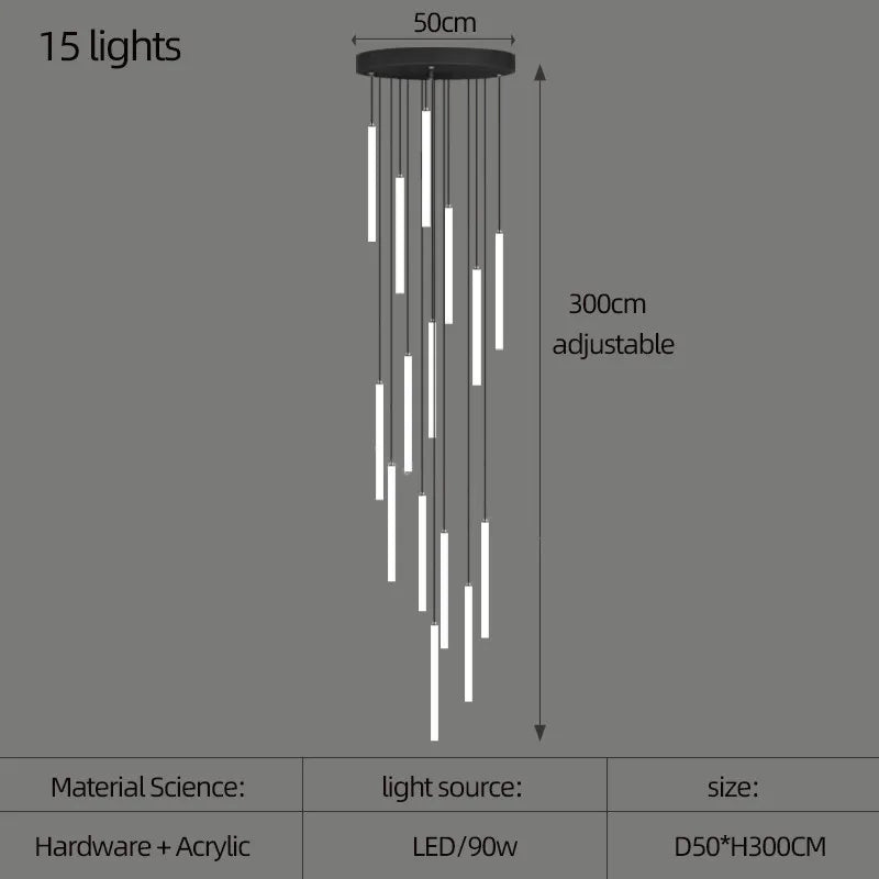 15 lights modern chandelier - sparkledecor.com