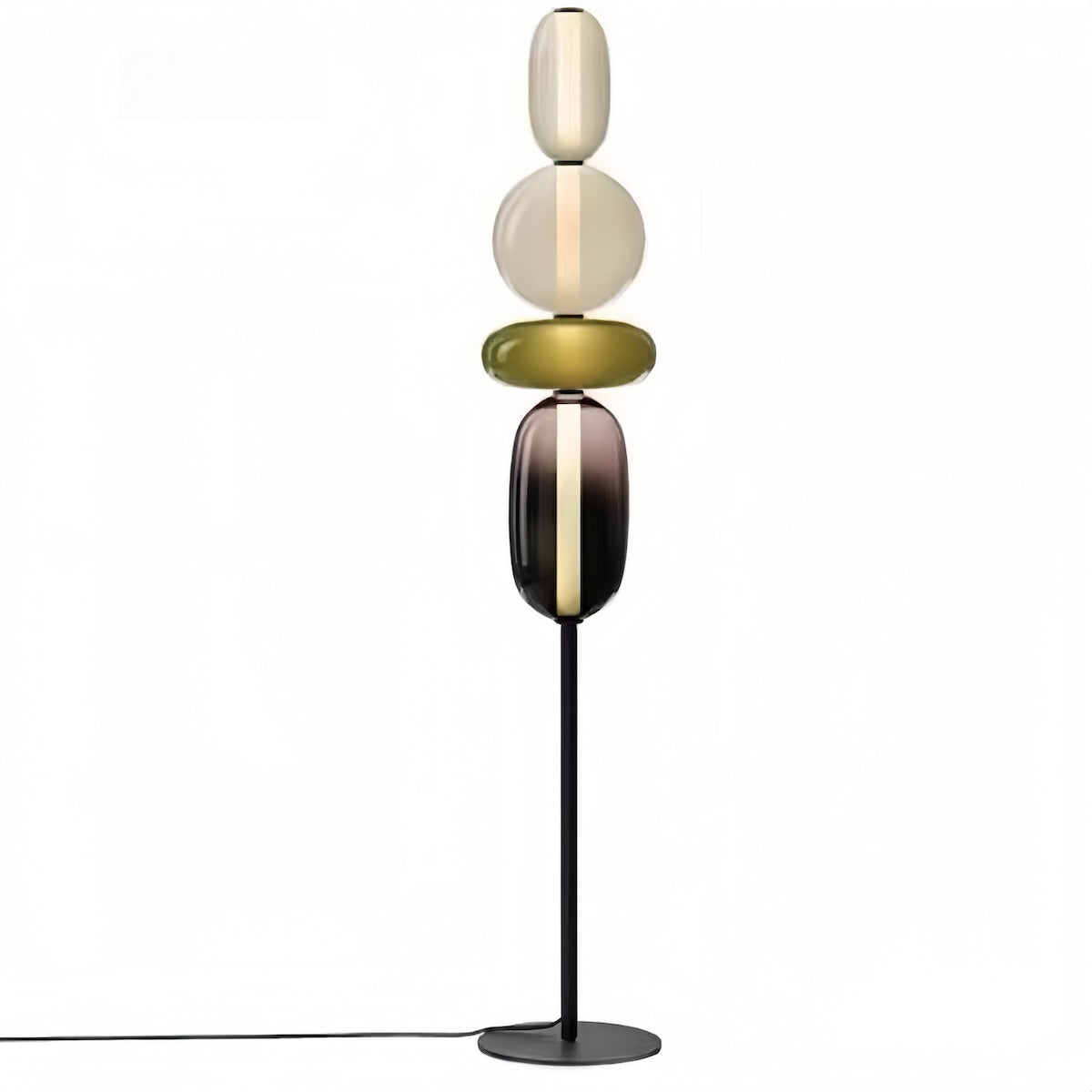 Lampe de table en verre fabriquée à la main – Un éclairage élégant et polyvalent pour tous les espaces