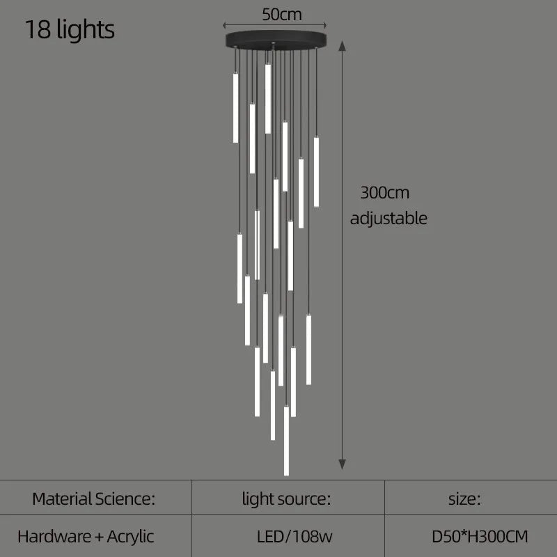 18 lights modern chandelier - sparkledecor.com