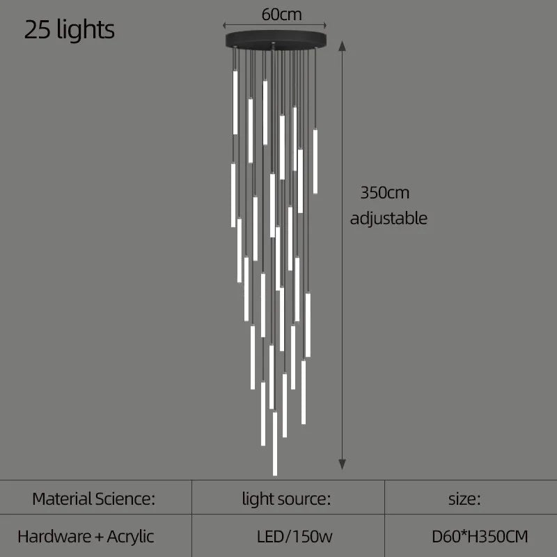 25 lights modern chandelier - sparkledecor.com