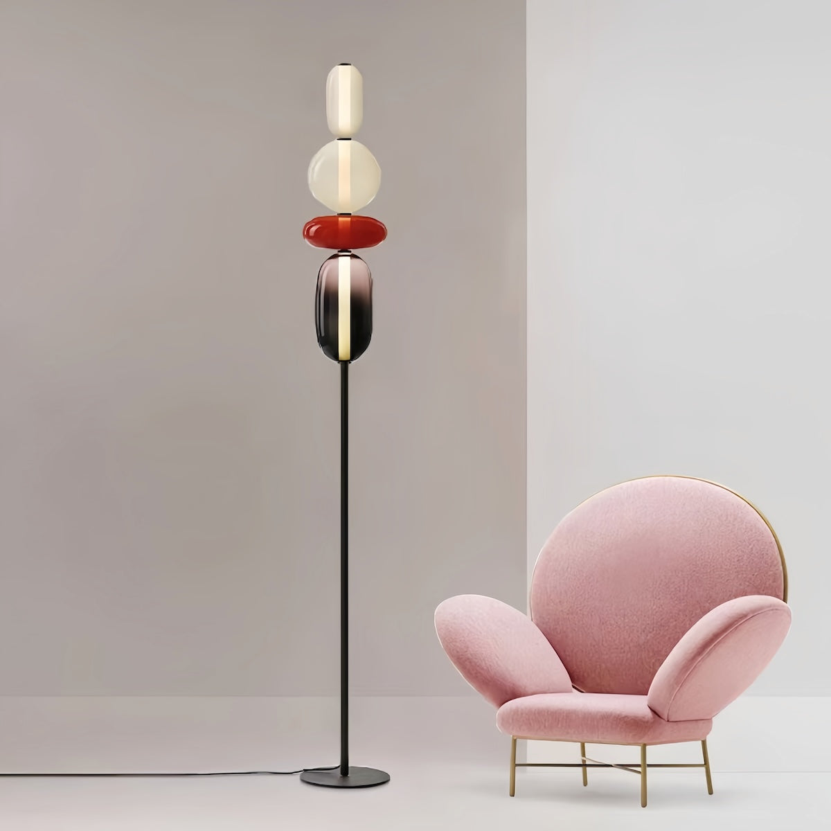 Lampe de table en verre fabriquée à la main – Un éclairage élégant et polyvalent pour tous les espaces