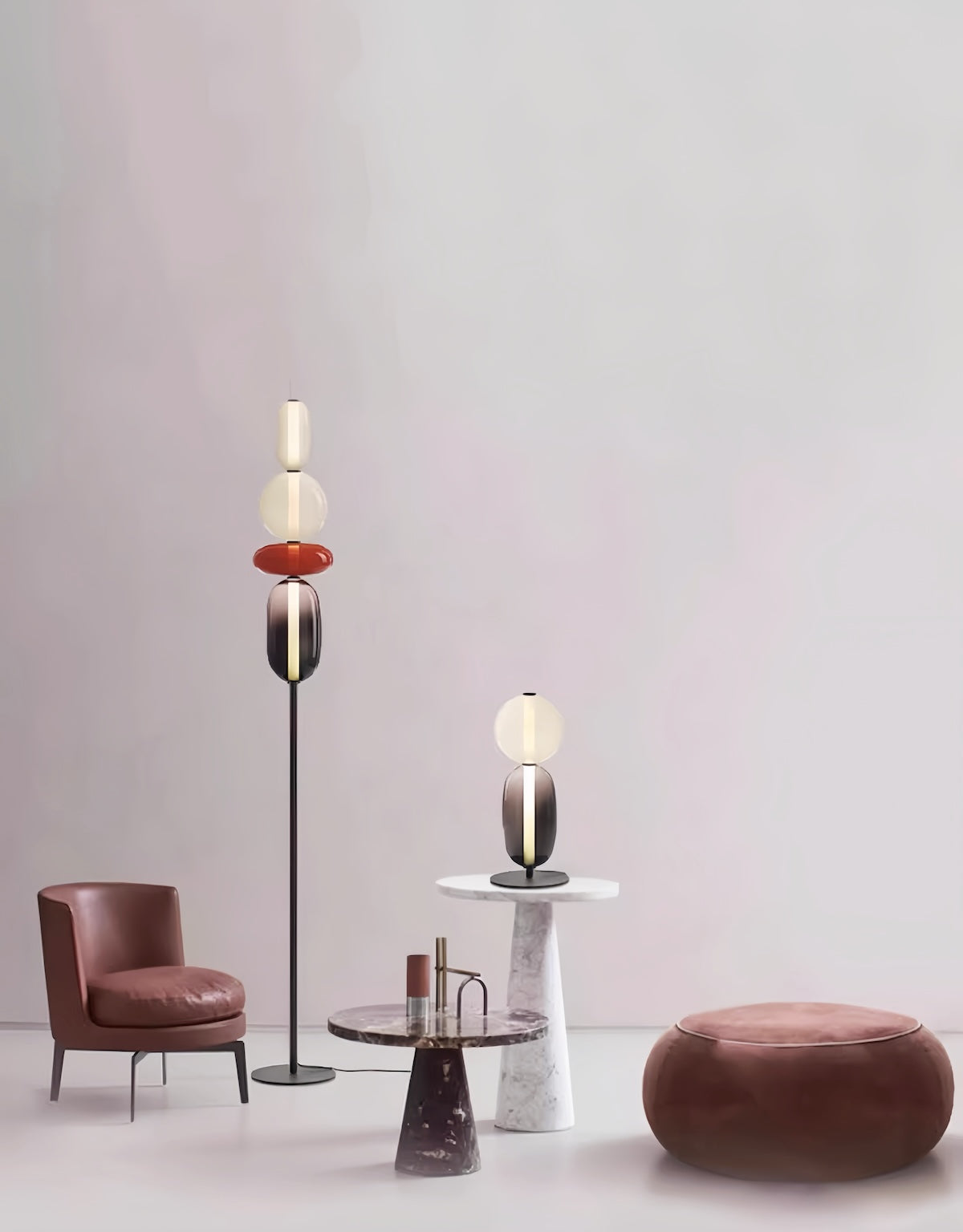 Lampe de table en verre fabriquée à la main – Un éclairage élégant et polyvalent pour tous les espaces
