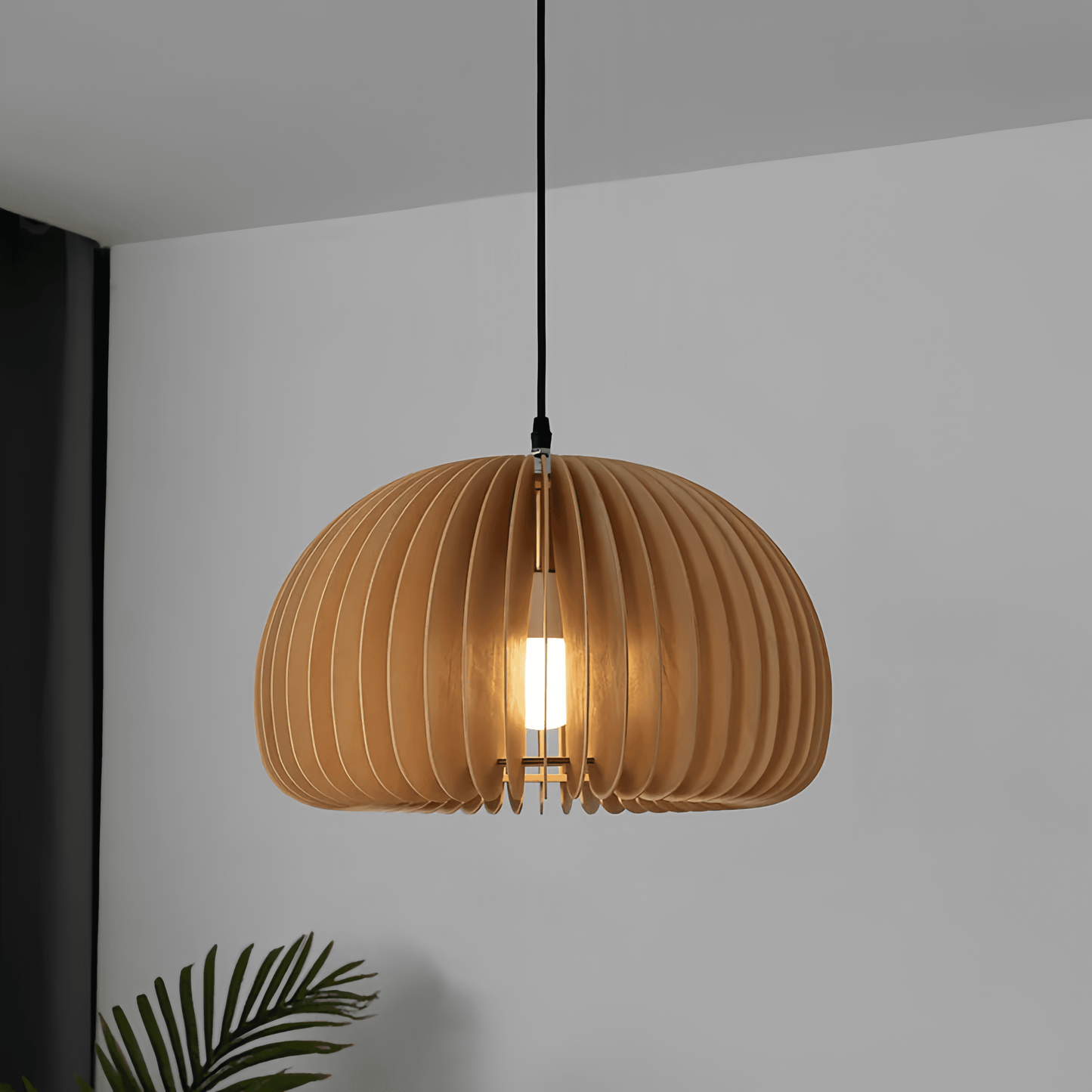 Customizable Wood Pendant Light: Adjustable Elegance - sparkledecor.com