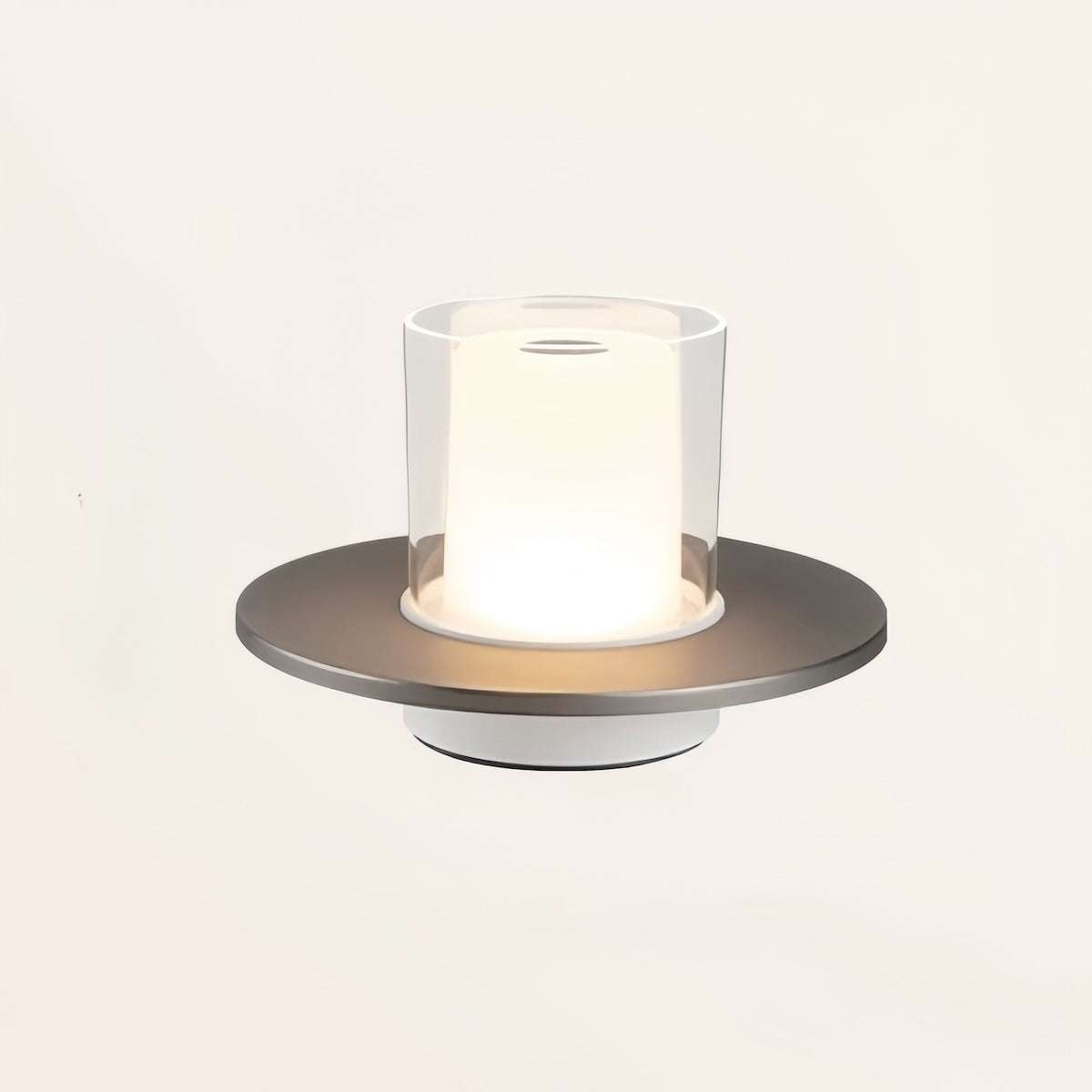 Rechargeable ambience night lamp with warm LED glow and modern design for dining and outdoor use