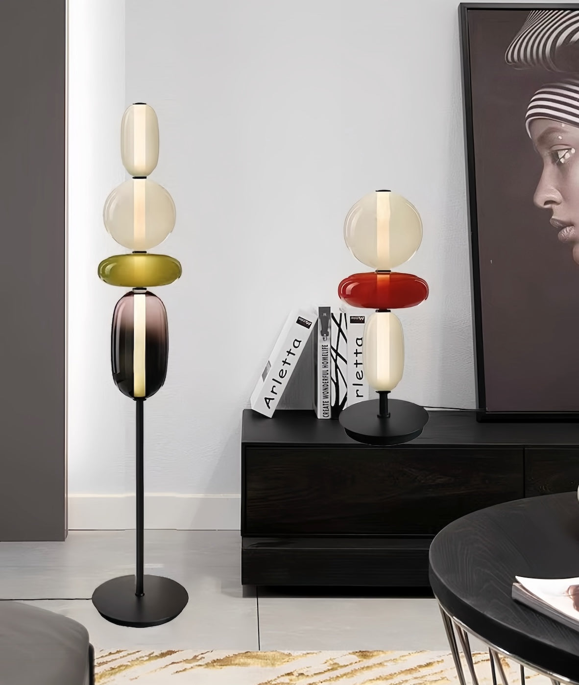 Lampe de table en verre fabriquée à la main – Un éclairage élégant et polyvalent pour tous les espaces