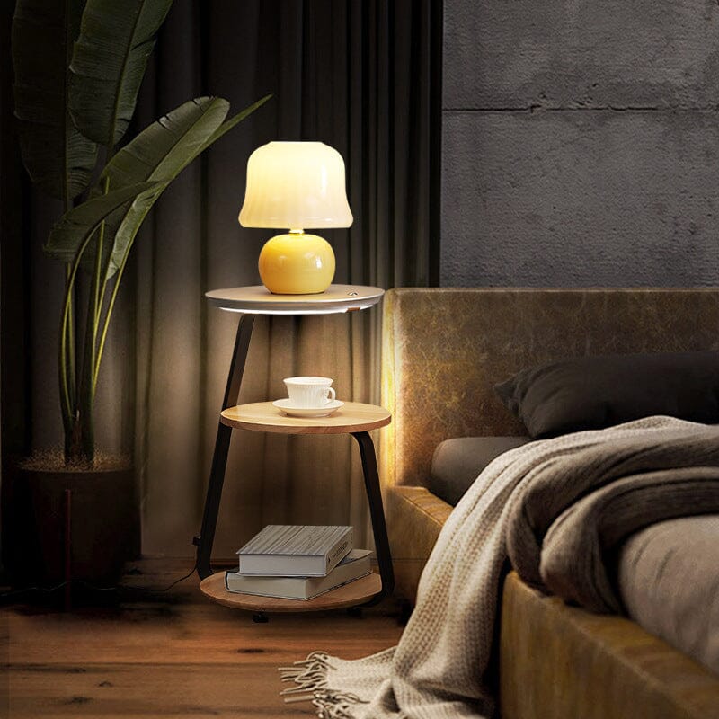 Bedside Table Wireless Charging | Functional Design - sparkledecor.com