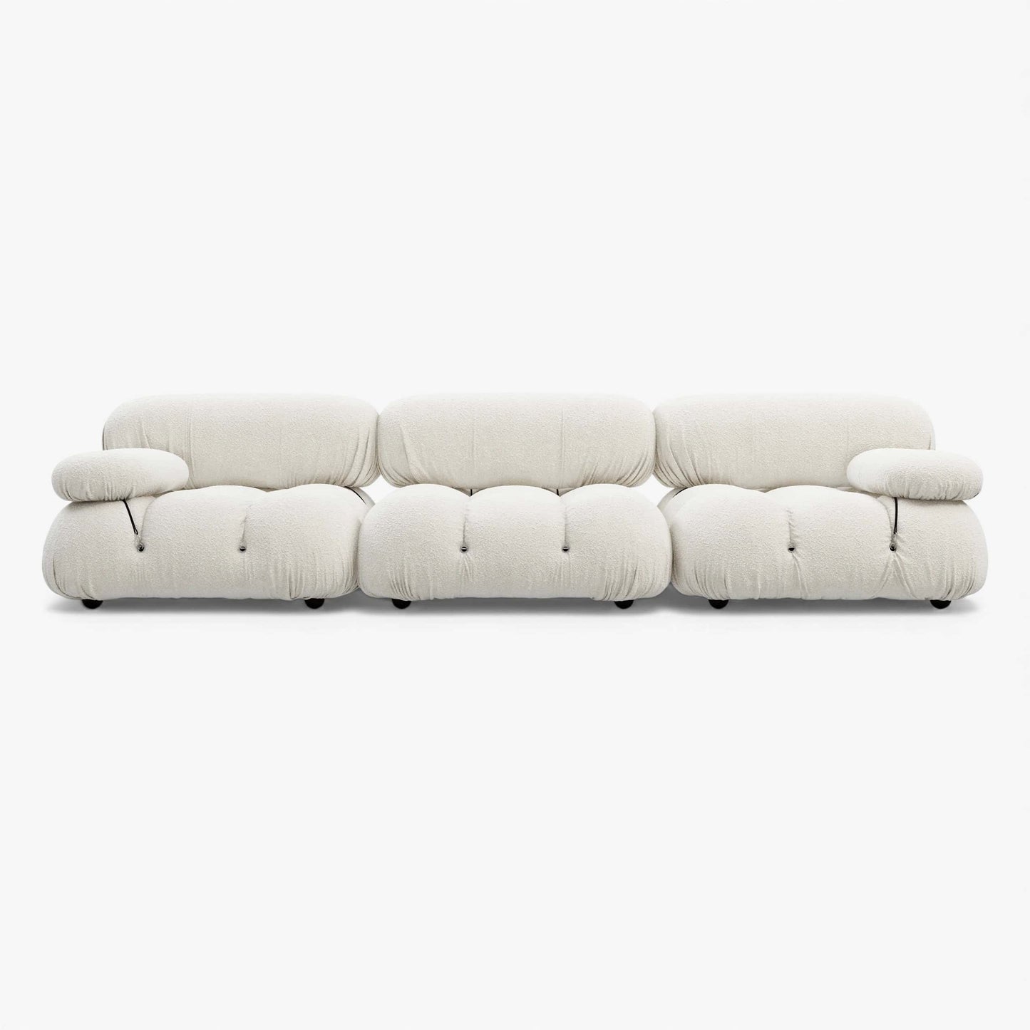 Camaleonda Modular Sofa in premium Sunbrella fabric with brass connectors and wooden feet