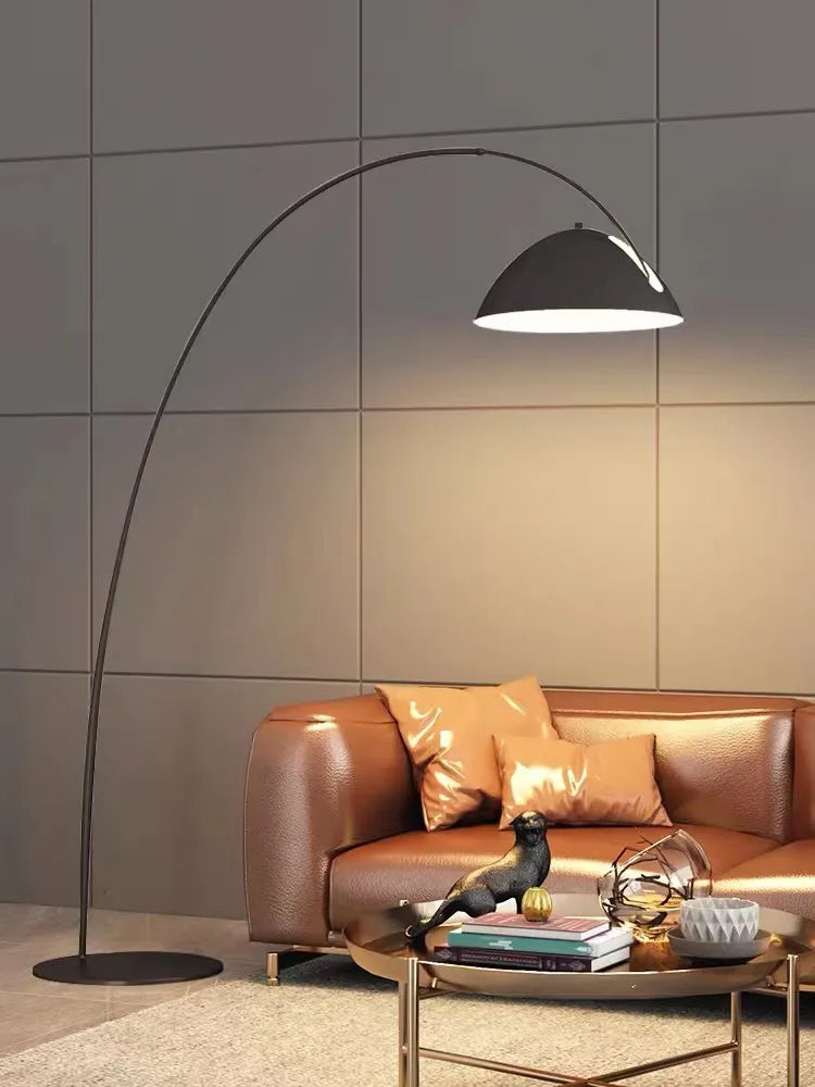 Arc Floor Lamp | Rustic Charm Meets Industrial Chic - sparkledecor.com