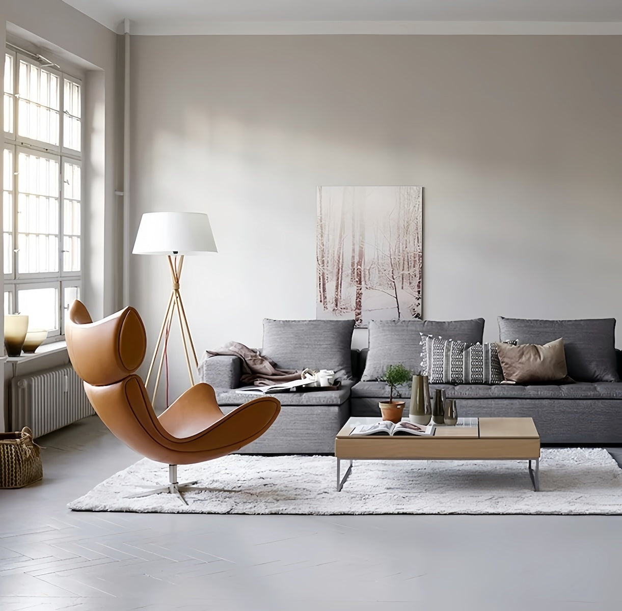 Imola Lounge Chair with Footstool - Timeless Danish Design