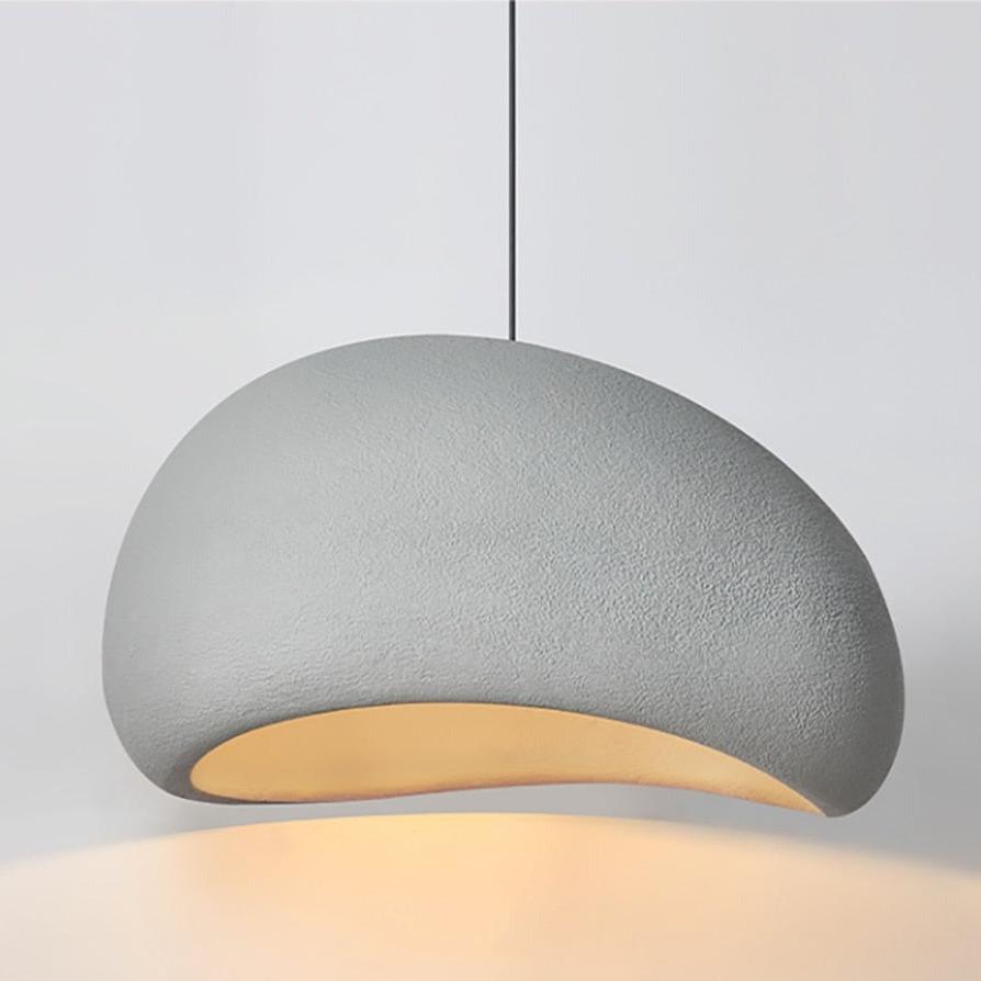 Wabi Sabi Pendant Light - Japanese Zen Stone Chandelier - sparkledecor.com