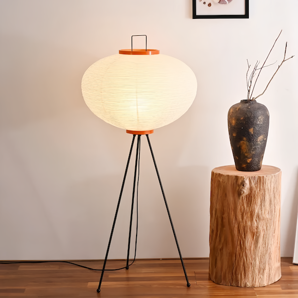 Japanese Noguchi Isamu Floor Lamp - sparkledecor.com
