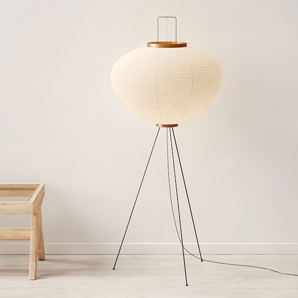 Japanese Noguchi Isamu Floor Lamp | sparkledecor.com