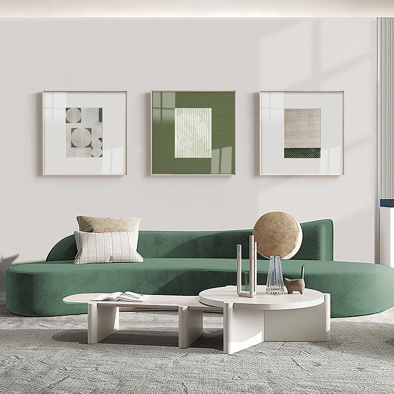 Modern Abstract Green Painting with Frame, orangme.com