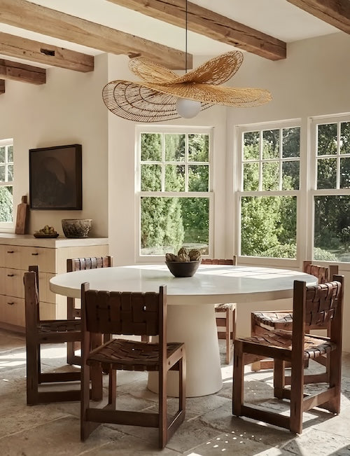 Rattan Pendant Light for Dining Room- sparkledecor.com