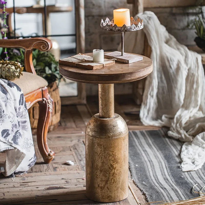 Retro Round Coffee Table | Vintage-Inspired Elegance for Modern Spaces - sparkledecor.com