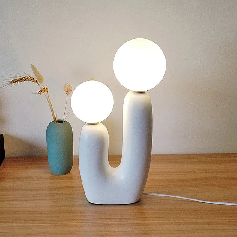Tall Table Lamp | Minimalist Art Resin Table Lamp Design - sparkledecor.com