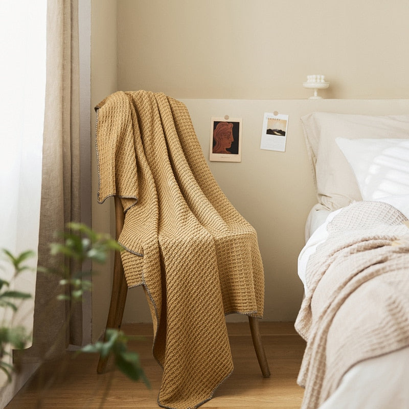 Cotton Waffle Blanket | Endless Warmth at Home