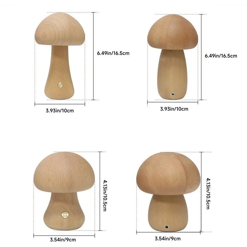 Mushroom Night Light - Cute Table Lamp for Whimsical Decor - sparkledecor.com