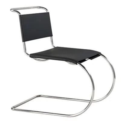 Minimalist Stainless Steel Middle Dining Chair - Modern Style