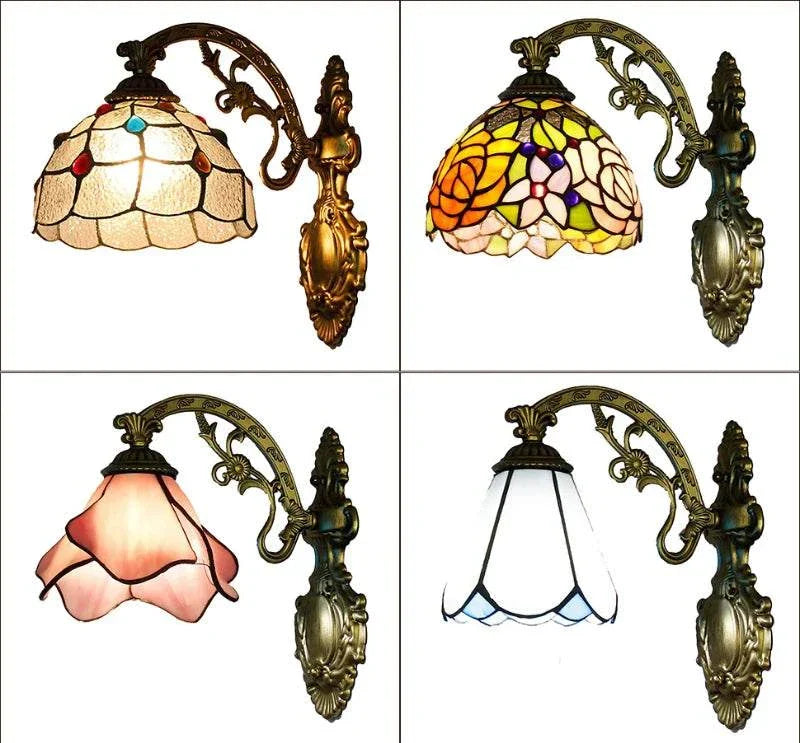 Stained Glass Wall Sconce - Add European Style to Any Room