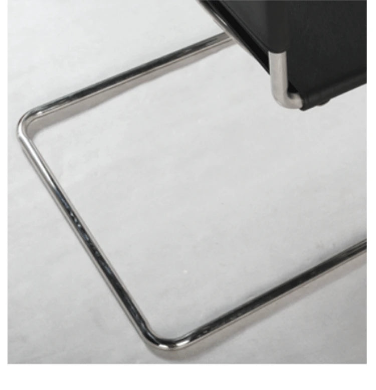 Minimalist Stainless Steel Middle Dining Chair - Modern Style