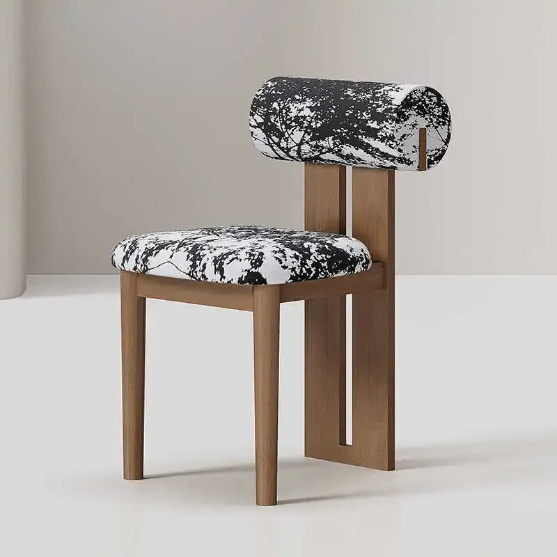 Set of 2 modern Nordic dining chairs with ergonomic design and elegant style.