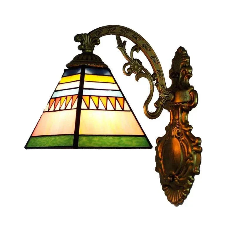 Stained Glass Wall Sconce - Add European Style to Any Room