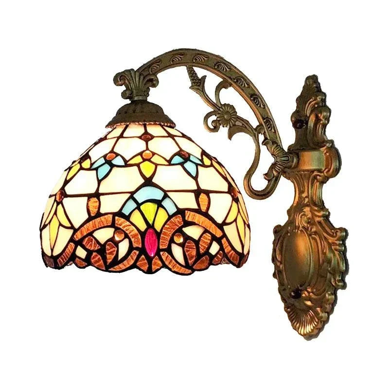 Stained Glass Wall Sconce - Add European Style to Any Room