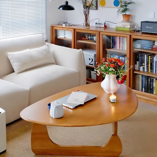 Elegant Dark Wood Coffee Table – Stylish & Durable Design - sparkledecor.com
