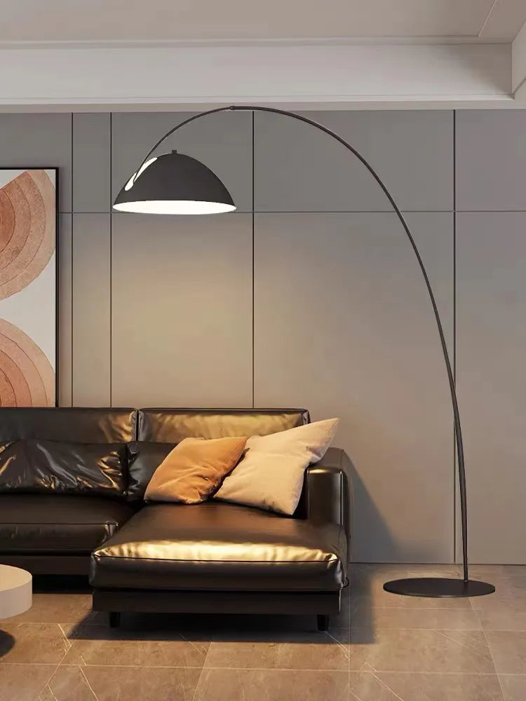 Arc Floor Lamp | Rustic Charm Meets Industrial Chic - sparkledecor.com