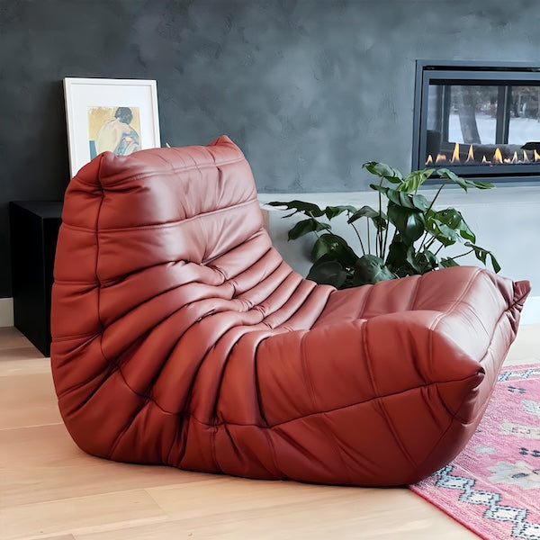 Togo Chair Dupe - Leather Replica by Michel Ducaroy