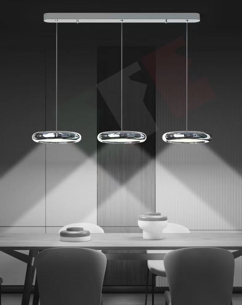 Gold Pendant Light - Modern Dining Room Chandelier Illumination - sparkledecor.com
