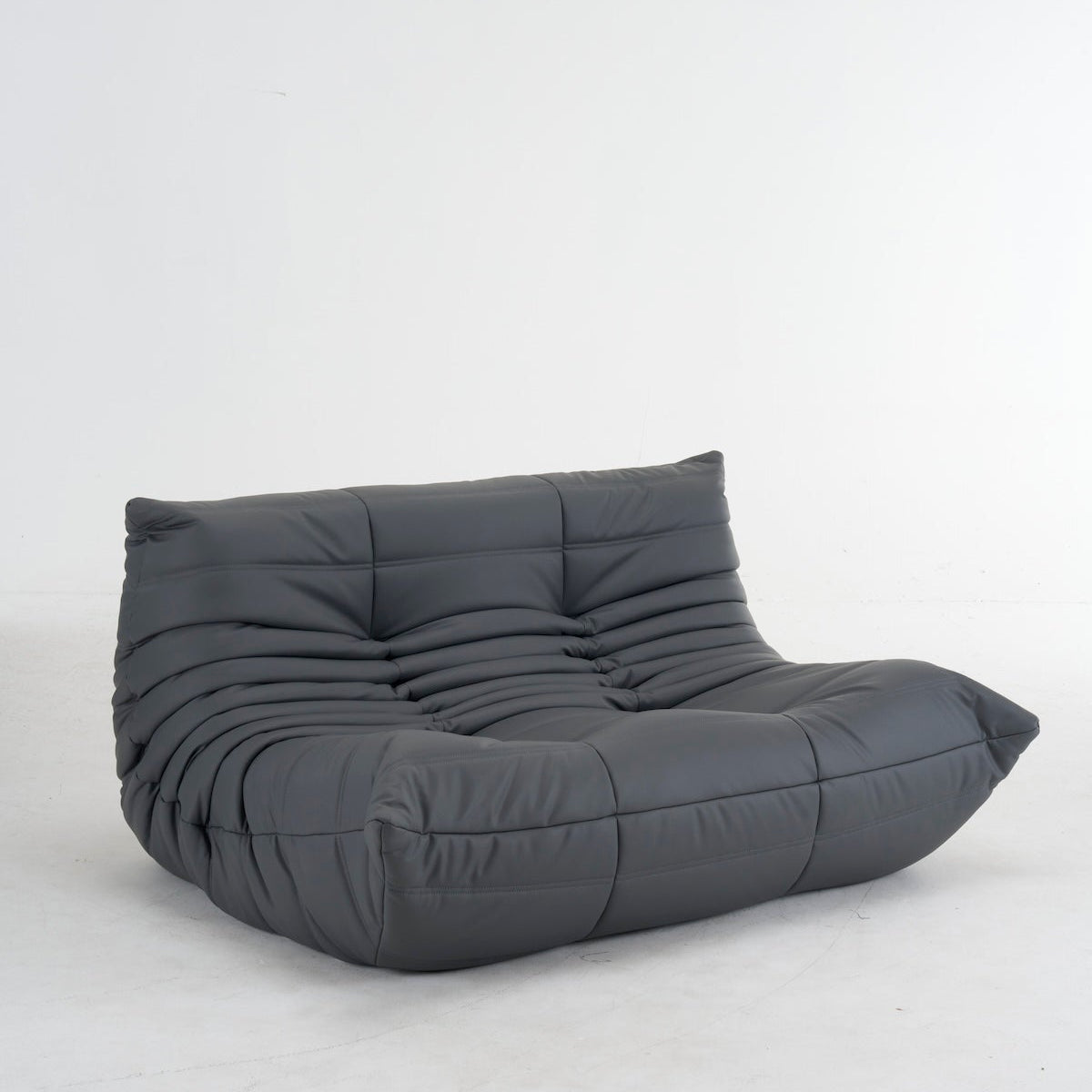 Luxury Togo 2 - Seater Leather Sofa: Customizable Colors for Your Dream Living Space