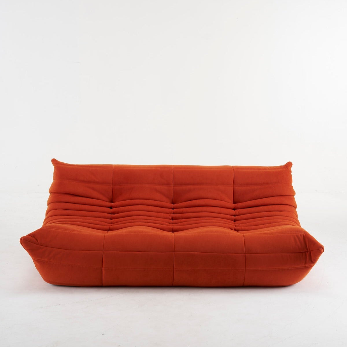 Togo Couch 3-Seater: Luxurious Suede for Comfort & Style