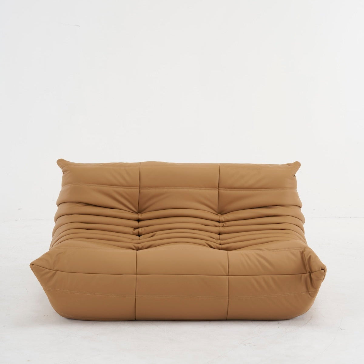 Luxury Togo 2 - Seater Leather Sofa: Customizable Colors for Your Dream Living Space