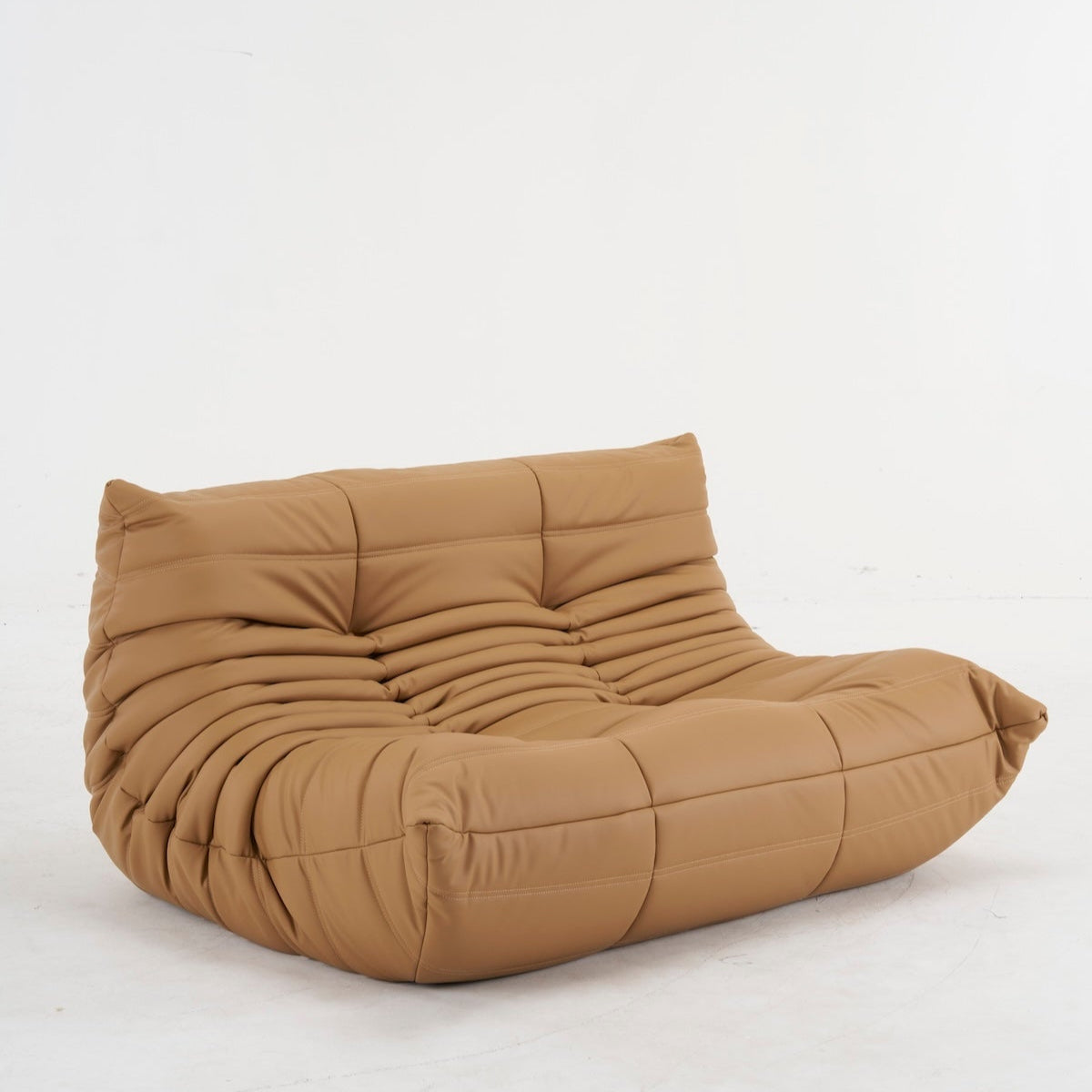 Luxury Togo 2 - Seater Leather Sofa: Customizable Colors for Your Dream Living Space