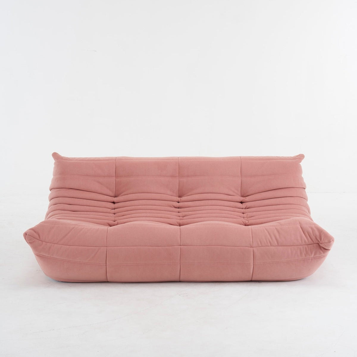 Togo Couch 3-Seater: Luxurious Suede for Comfort & Style
