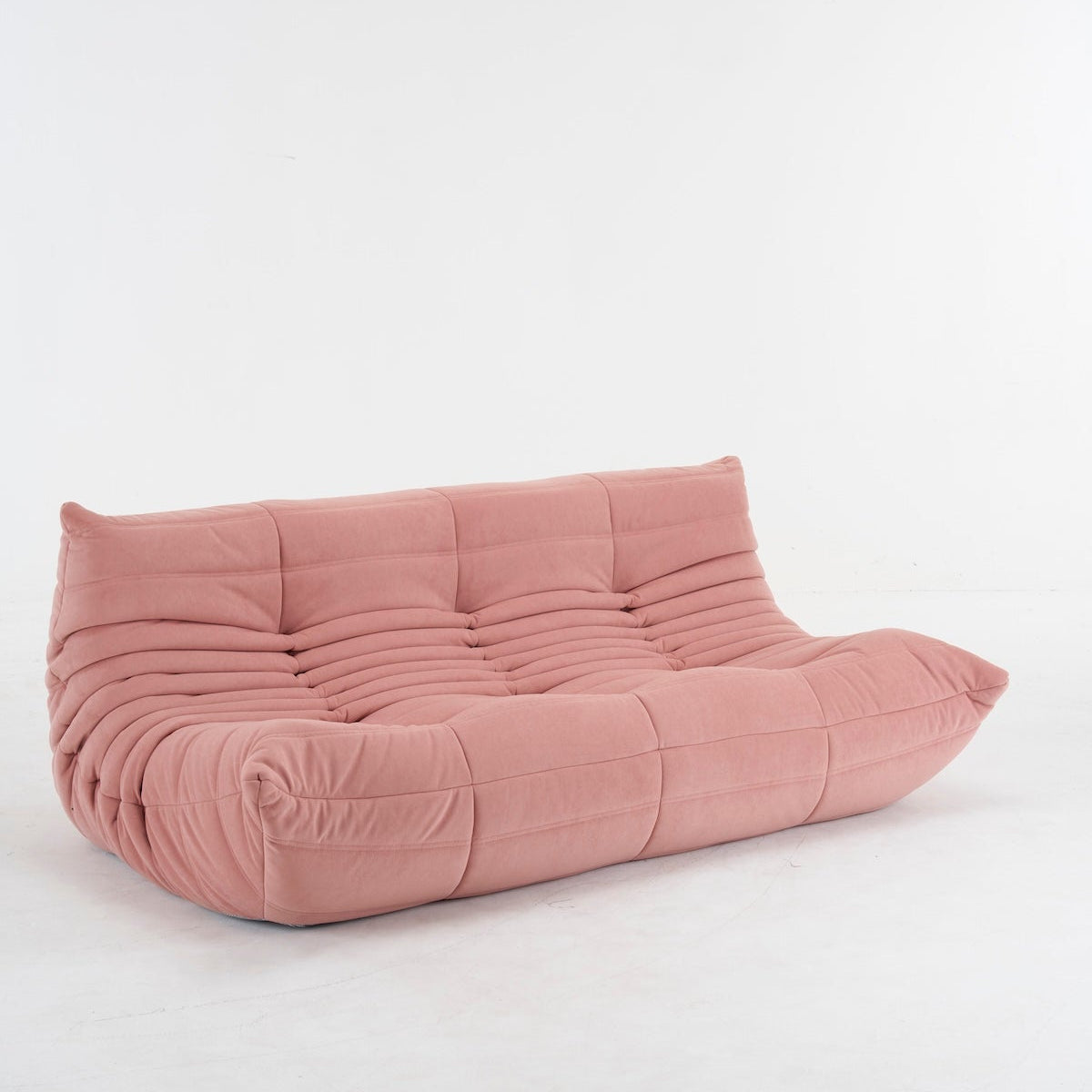 Togo Couch 3-Seater: Luxurious Suede for Comfort & Style