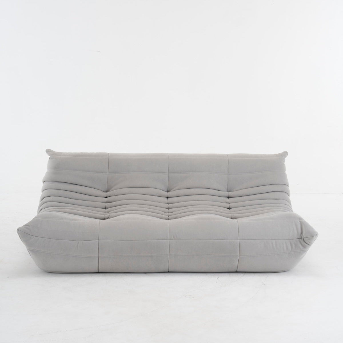 Togo Couch 3-Seater: Luxurious Suede for Comfort & Style