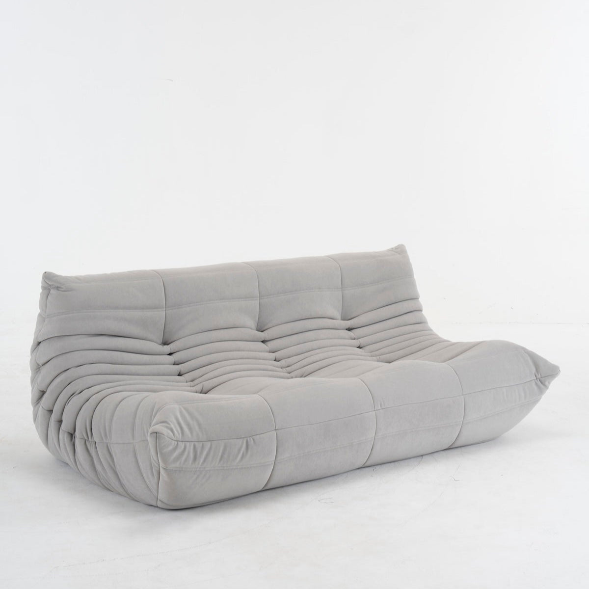 Togo Couch 3-Seater: Luxurious Suede for Comfort & Style