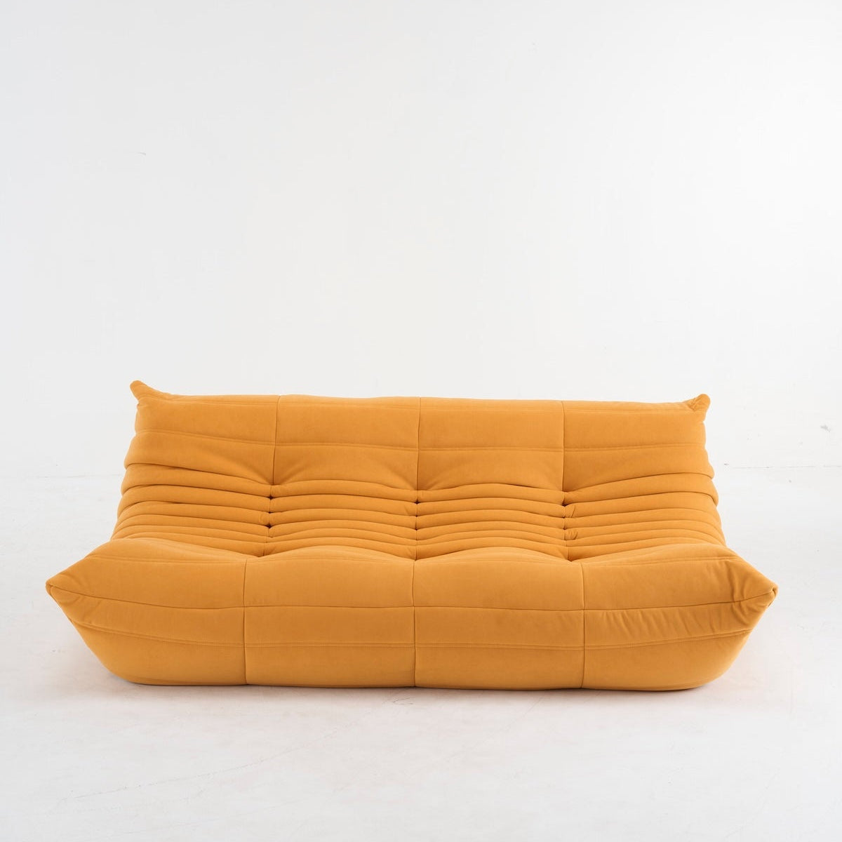 Togo Couch 3-Seater: Luxurious Suede for Comfort & Style