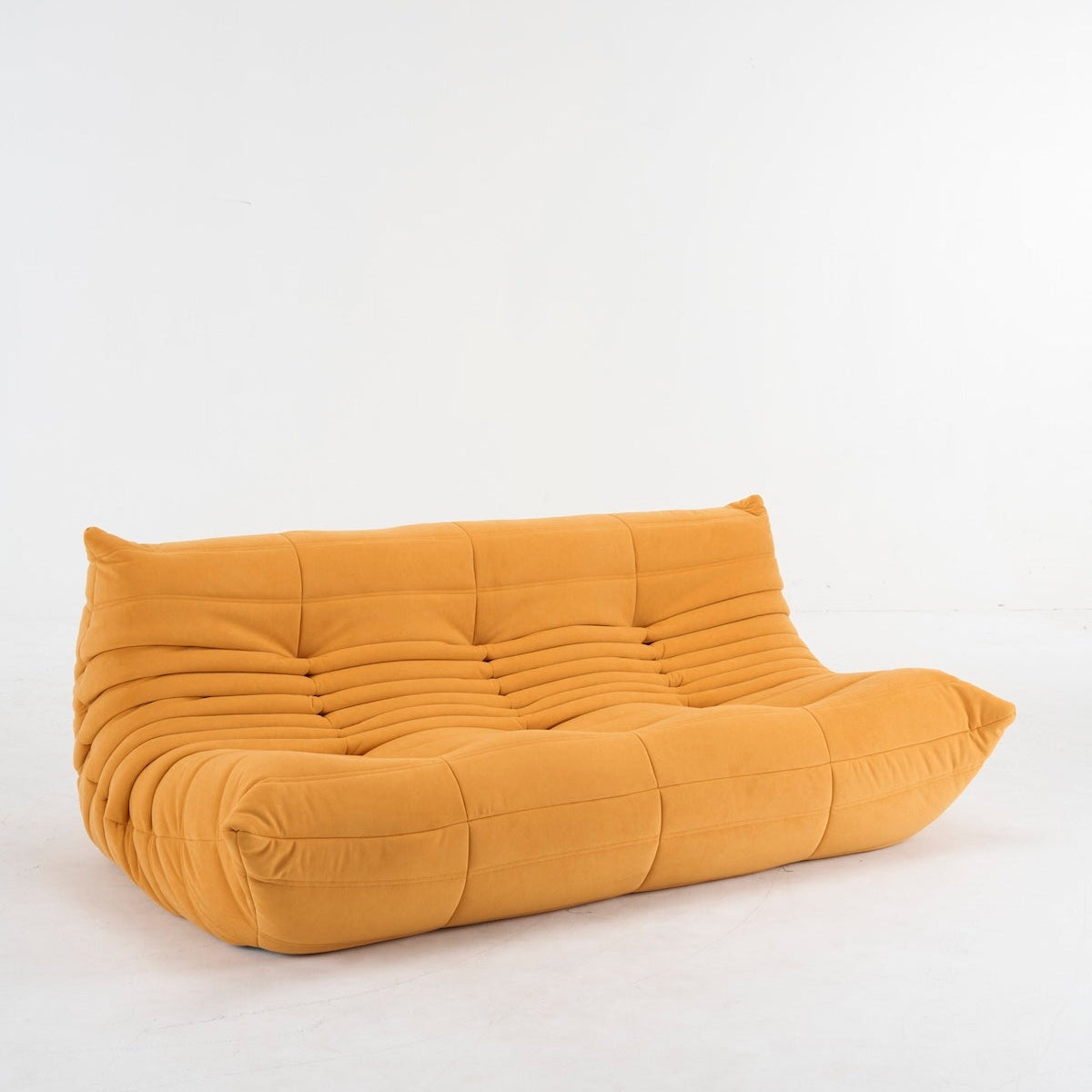 Togo Couch 3-Seater: Luxurious Suede for Comfort & Style