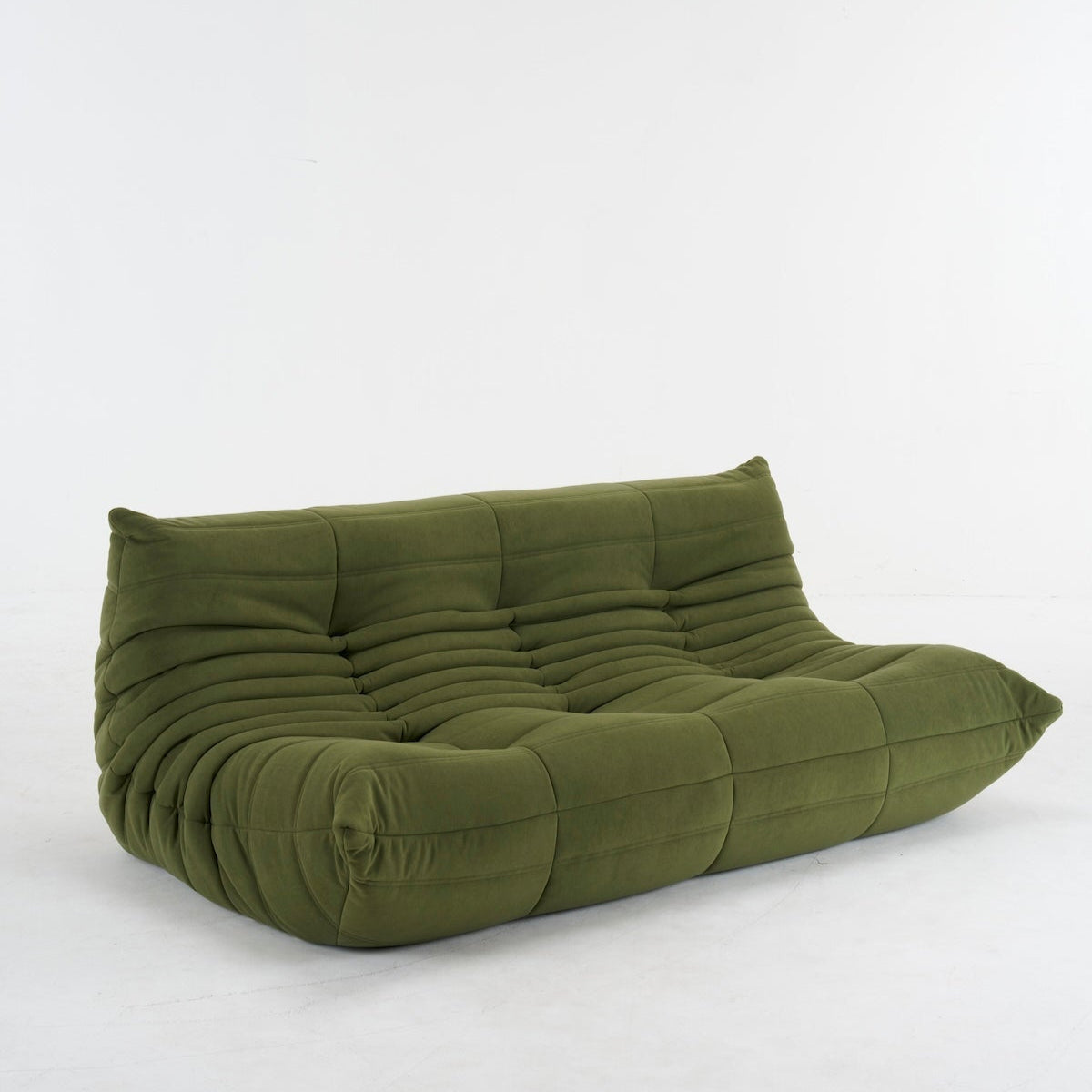 Togo Couch 3-Seater: Luxurious Suede for Comfort & Style