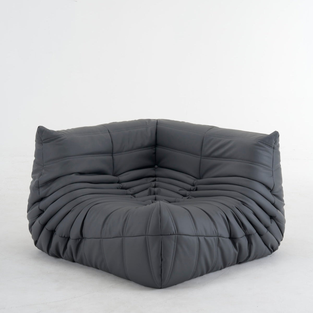 Luxurious customizable leather corner sofa in sleek design.
