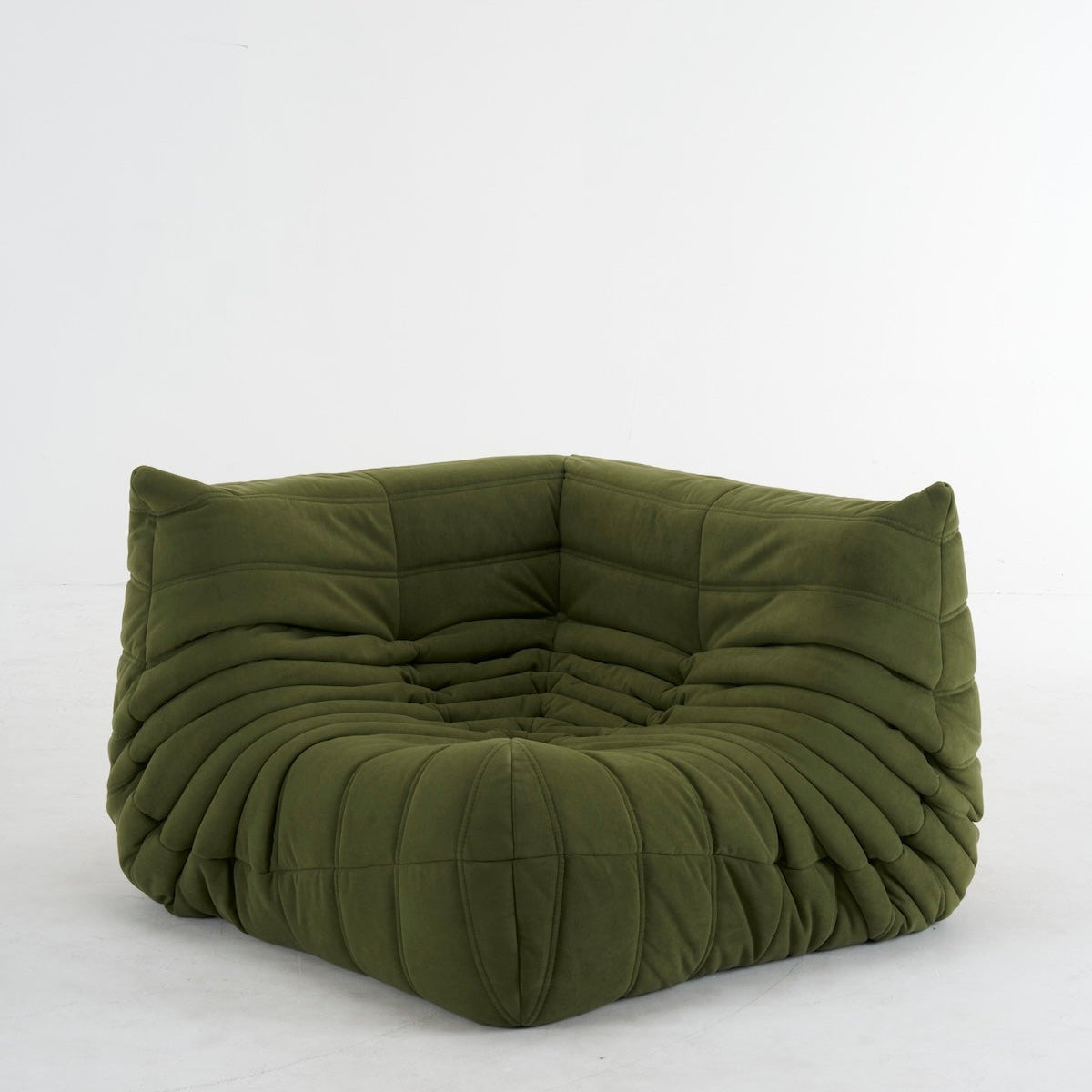 Luxurious Suede Togo Corner Sofa - Stylish Comfort for Your Living Room