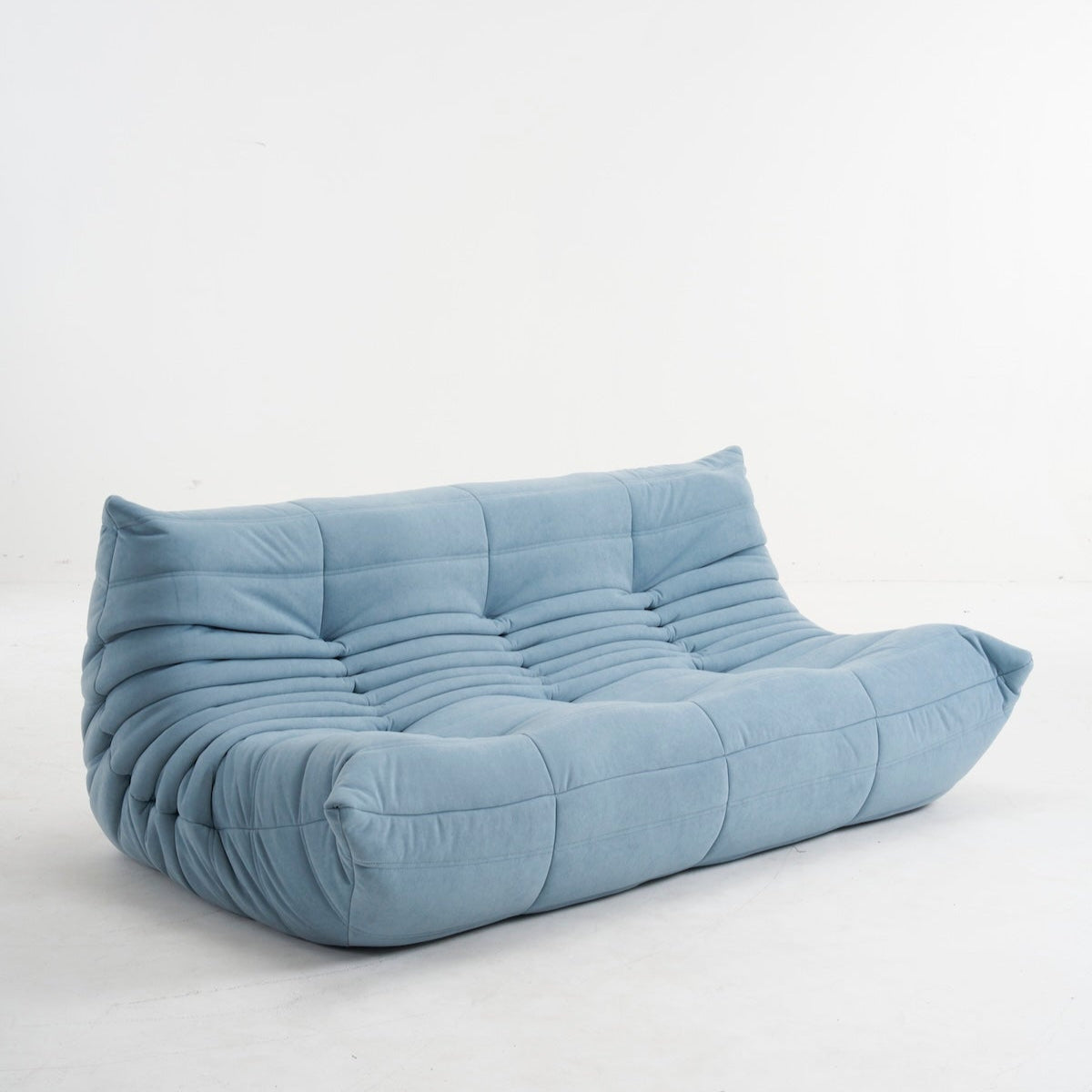 Togo Couch 3-Seater: Luxurious Suede for Comfort & Style