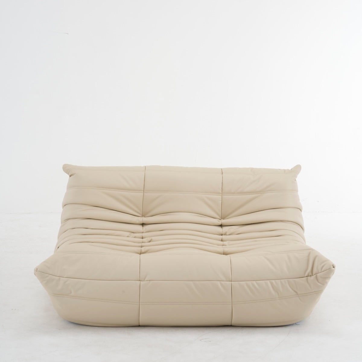 Luxury Togo 2 - Seater Leather Sofa: Customizable Colors for Your Dream Living Space