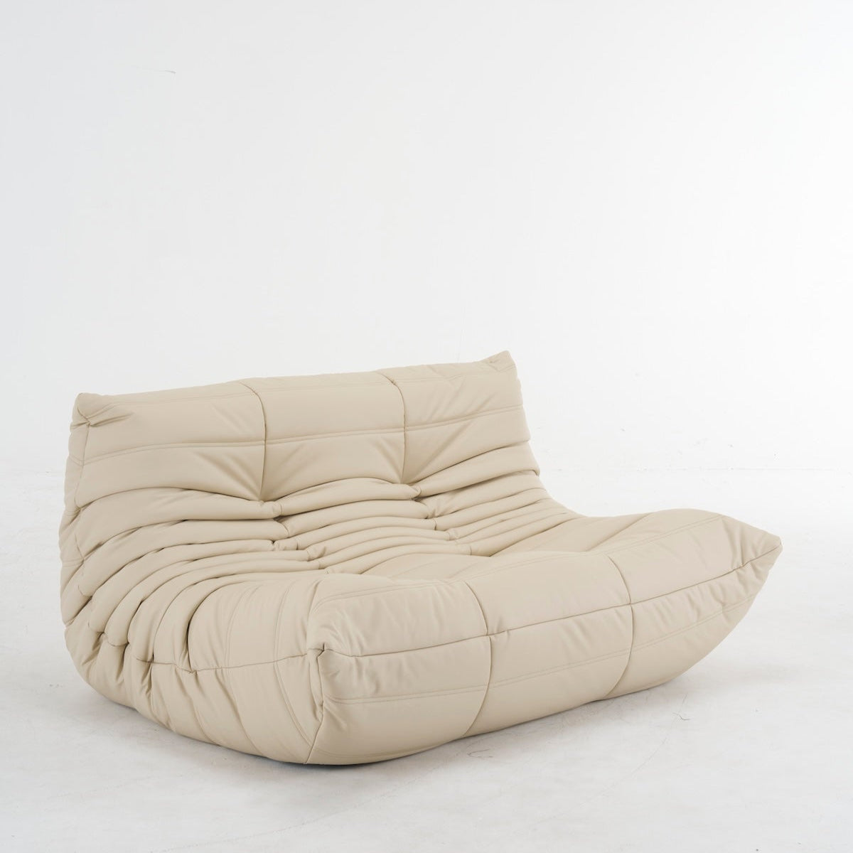 Luxury Togo 2 - Seater Leather Sofa: Customizable Colors for Your Dream Living Space